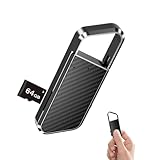 NekSide Mini Registratore Vocale - 64GB, 1600 Ore Archiviazione, DSP3.0 Registrazione HD-Registratore Audio, Supporto OTG, Voice Recorder Per Interviste/Riunioni/Lezioni