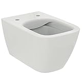Ideal Standard - i.life B, WC sospeso con tecnologia di scarico RimLS+, Water facile installazione con Easyfix+, Bianco