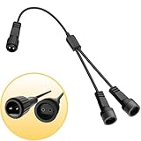 Redefun Connettore Luci Natale 2 Pin Splitter Per Luci Natalizie, 1 a 2 Connettore per Luci di Natale IP65 Impermeabile Connettori Cavo di Prolunga per Stringa Tende Catena Luminosa Interno Esterno