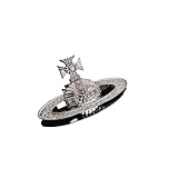 Generic Spilla a forma di Saturno, in argento, alla moda, con elemento d'amore, accessorio per abiti, Misura unica, Plastica