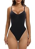 YIANNA Donna Shapewear Body Contenitivo Modellante Perizoma Bodysuit Pancera Dimagrante Shaper Pancia Piatta Contenitiva Nero XXS - XS 5215