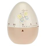 THUN - Time Decorato con Farfalla e Fiore - Accessori Cucina - Linea Elegance - Acrilonitrile-Butadiene-Stirene (ABS) - 7 h cm, Base 3,5 cm