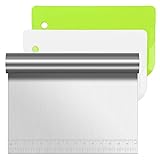 Vicloon Utensile da Cucina Rotelle Tagliapizza Impasto, 3 Pezzi Rotelle Tagliapizza, per Pizza Impasti Pane Farina Raschietto Multiuso Cucina Utensile Acciaio Spatola Inossidabile Tagliapasta