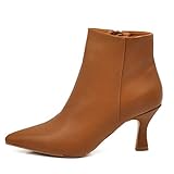 IF Fashion Tronchetti Stivali Stivaletti A Punta Scarpe da Donna Con Tacco MP413 cuoio N.37