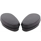 WXQP Terminali ovali per pedane laterali tubolari barre terminali kit copripedale di ricambio per Dodge Ram 2009-2020 con gradini laterali tubolari Mopar