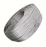 FUNE CAVO ACCIAIO 6 MM -50 MT- 1200 KG CARICO ROTTURA ZINCATA