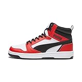 PUMA Rebound V6, Scarpe da ginnastica Unisex - Adulto, White Black For All Time Red, 48.5 EU
