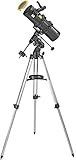 BRESSER 4630100 Telescopio Riflettore Newtoniano Spica 130/1000 EQ3 con Adattatore per Fotocamera Smartphone