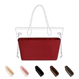 DGAZ Seta Interno Borsa Organizer per Neverfull-BB/PM/MM/GM, Borsa in Borsa Organizzatore Interno Borsatta, Borsa Organizzatore Leggera (Rouge casaque, PM)