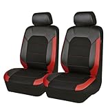 Auto Set Coprisedili per Kia Sorento 2003 2004 2005 2006 2007 2008, Comfort Copertura Sedile Traspirante Copri Sedile Protezione Sedile Interni Accessori,Red-2seats