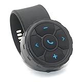 Telecomando con pulsante multimediale, kit telecomando intelligente senza fili controller del telefono, impermeabile IP67, per volante auto, moto, bicicletta, batteria ricaricabile integrata per