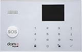 Beghelli - Kit Antitrusione Dom-e, Sistema di Allarme Wireless Wi-Fi/GSM con Batteria Anti Black-Out, Pulsante SOS, Compatibile Alexa e Google Home, Controllo via App e Assistente Vocale, Bianco