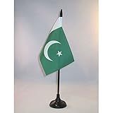 AZ FLAG Bandiera Da Tavolo Pakistan 15X10Cm - Piccola Bandierina Pakistana 10 X 15 Cm