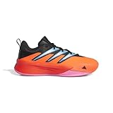 adidas Lillard Dame Certified 2 Low Trainers, Scarpe da Basket Unisex-Adulto, Solar Red/Core Black/Cloud White, 49 1/3 EU