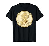 Maglietta con monete John F. Kennedy in oro Maglietta