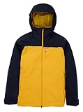 Burton Giacca Lodgepole 2L da uomo, colore nero vero/oro (True Black/Goldrod)