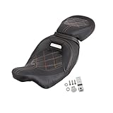 XFYESL Coprisella Sella per conducente biposto per motocicletta adatta per Harley Touring Electra Street Glide CVO Road King 2009-2022 Coprisella moto(10M)