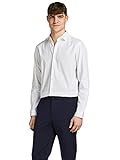 JACK & JONES Jprblacardiff Shirt L/S Noos, Camicia Uomo, Bianco, XXL