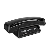 ALCATEL ePure Premium - Telefono fisso cordless DECT con segreteria - Design vintage - Base con display smart - Grande display grafico - Vivavoce - Funzione blocco chiamate - Nero