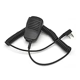 KPLYDSASTD Microfono cablato Stereo. PTT. Speaker Microfono Radio Portatile Adatto for Kg-uv9d. più Kg-uv6d kg-uvd1p kg-d900 Microfono walkie-Talkie