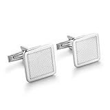 Gemelli Da Uomo In Argento Di Alta Qualità Con Sottili Strisce E Materiale Anallergico