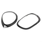 Eawfgtuw Anello di ricambio nero per faro anteriore compatibile con Mini Cooper F60 F61 Countryman Cornice anteriore esterna Shell decorativo di ricambio 2017-2023 51137388117 51137388118