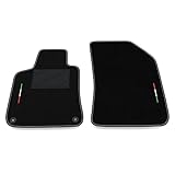 Kit Tappetini Auto SOLO ANTERIORI 2pz compatibili con Peugeot 308 2ª serie 2013-2021 | Set 2 tappeti anteriori su misura in moquette, bandiera Italia