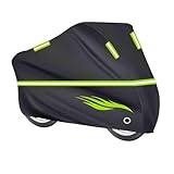 telo moto per esterno per tutte le stagioni Compatibile con Vespa P200E 1977-1982,resistente al sole, alla polvere, al vento, alla pioggia e alla neve(black)