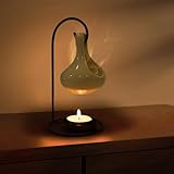 WD&CD Bruciatore di Oli Essenziali Sospeso Bianco, Brucia Essenze Ceramica, Aroma Lamp Porcellana Portacandele Decorazione, Diffusore di Oli Essenziali per Casa Camera da Letto/Decorazione/Yoga