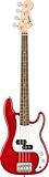 Squier by Fender Mini Precision Bass – Basso Elettrico Compatto, Dakota Red, con Pickup Split-Coil Alnico e Lezioni Gratuite su Fender Play