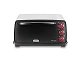 De'Longhi EO14902.W Sfornatutto Forno elettrico con spegnimento automatico, 14L, termostato regolabile, 5 funzioni di cottura, luce interna, Timer, interno antiaderente, Nero/Bianco, lxpxa 52x41x26cm