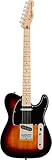 Squier by Fender Affinity Series Telecaster, 3-Color Sunburst, Chitarra Elettrica, Tastiera in Acero, Battipenna Nero, Include Lezioni Virtuali Gratuite