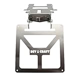 Generico Portatarga Pieghevole per KTM EXC 2008-2011 (Senza Verniciatura Faretto Nero)