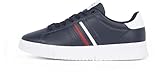 Tommy Hilfiger Uomo Sneakers con Suola Preformata Modern Stripes con Logo, Blu (Desert Sky), 42 EU