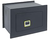 Arregui 281310 Cassaforte a Muro a Chiave, 7 l volume, Grigio
