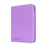Vault X Raccoglitore per Carte da Collezione a 9 Tasche con Cerniera, 360 Carte, Materiale Exo-Tec per Album, 20 Pagine a Caricamento Laterale, TCG (Viola)