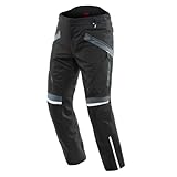 Dainese - Tempest 3 D-Dry Pants, Pantaloni da Uomo Moto Touring, Membrana Impermeabile, Interno Termico Removibile, Protetezioni sulle Ginocchia, Nero/Nero/Ebano, 48