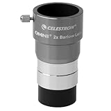 Celestron 93326 Omni Lente di Barlow, Argento, 2 x 1,25’’