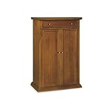 Mar.c.a. Design - Scarpiera Armadio Arte Povera 2 Ante 1 Cassetto - Scarpiera in Legno 87x40x110 cm - Made in Italy