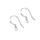 asdfwe 10 Paia Argento 925 Francese Filo Ganci Orecchino Fish Hook Orecchini Argento Monachelle