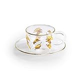 SELETTI TOILETPAPER TAZZINE caffè in Vetro borosilicato, Rossetti