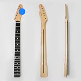 Manico per chitarra Fender Telecaster, 22 tasti jumbo medi, tastiera in palissandro, truss rod regolabile, sostituzione/aggiornamento per chitarre
