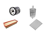 AOQ - KIT 4 FILTRI TAGLIANDO COMPATIBILE CON FT GRANDE PUNTO,PUNTO EVO 1.4 57KW BENZINA/GPL (DAL 2/2011) FT.PUNTO MY.2012 1.4 8V GPL 57 kw - INCLUSO FILTRO GPL