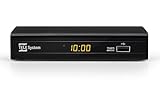 Tele System Decoder Digitale Terrestre TS6815/02 DVB-T2 HEVC 10 bit – Tecnologia HD HDR HLG - AUTOSCAN e LCN per ordine logico dei canali- EPG aggiornata - Lettore multimediale - Telecomando incluso