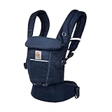 Ergobaby Marsupio Adapt per neonati, 3 posizioni mesh SoftFlex marsupio anteriore ergonomico marsupio posteriore per neonati, Midnight Blue
