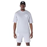 BROOKLYN NETS New Era NBA - Maglietta Oversize, Colore: Grigio mélange