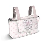 Disney Minni Mouse Dear-Borsa Organizer per Passeggino Hamper Mommy, Salmone, 39 x 24 cm, Capacità 10 L