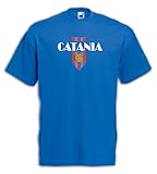 Settantallora - T-Shirt Maglietta Royal Maglia per i Veri Tifosi del Catania - Grafica da Supporter con Scudo e Colori della Città Taglia M
