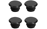cyclingcolors 4x tappi manubrio bici da corsa plastica vintage epoca 20mm, nero
