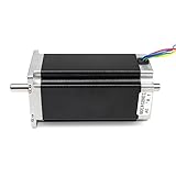 RATTMMOTOR Motore passo-passo Nema 23, motore stepper, doppio fusto, 4 fili, 2,8 Nm (425 ozin), 3 A, 1,8 deg, 57 x 57 x 112 mm, per stampante 3D/fresatrice CNC